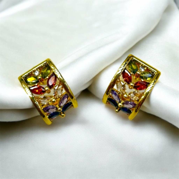 Colourleaf Çelik Halka Küpe