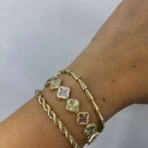 Renkli Yonca Vip Bileklik Kombini