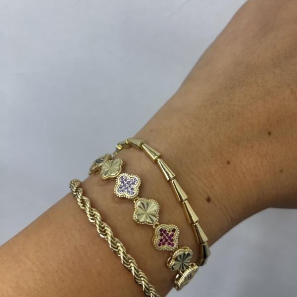 Renkli Yonca Vip Bileklik Kombini