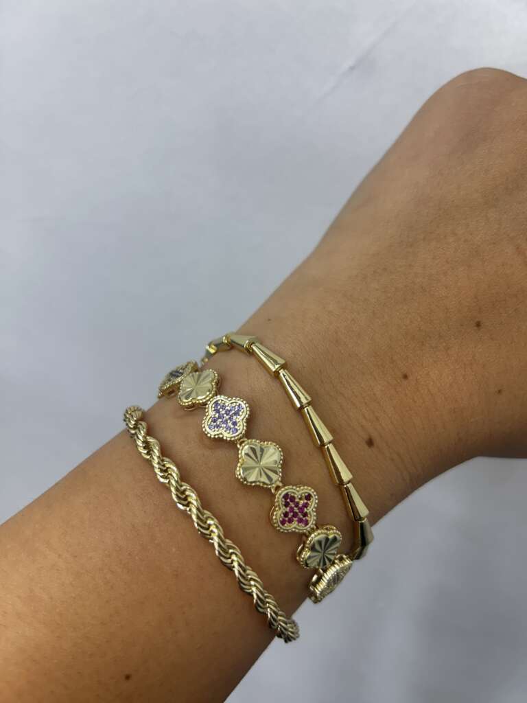 Renkli Yonca Vip Bileklik Kombini