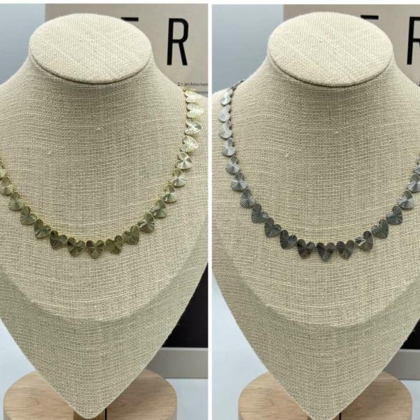 Kalp Sıralı Vip Kolye